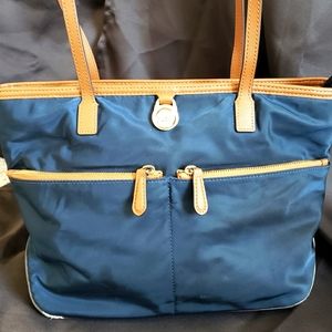 Michael Kors Kempton Medium Nylon Pocket Tote: Blue